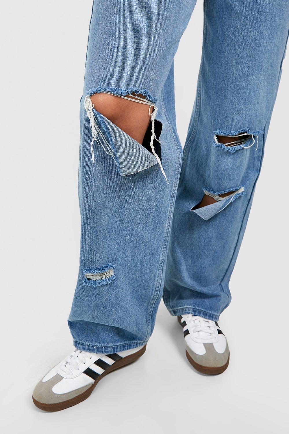 Holey store boyfriend jeans